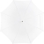 Зонт-трость LockWood, белый, белый, купол - эпонж; спицы - стеклопластик; ручка - дерево