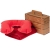 Набор Layback, красный, красный, подушка - пвх, флокированный; плед - флис