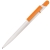 MIR, ручка шариковая, белый/оранжевый, пластик, белый, оранжевый, пластик