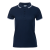 Рубашка поло женская STAN с окантовкой хлопок/полиэстер 185, 04BK, Т-синий