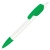 TRIS, ручка шариковая, белый корпус/зеленый, пластик, белый, зеленый, пластик