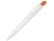 Ручка шариковая пластиковая «Stream», белый, оранжевый, пластик
