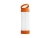 Стеклянная спортивная бутылка  «QUINTANA», 390 мл, оранжевый, пластик, стекло