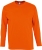 Футболка с длинным рукавом Monarch 150, оранжевая, оранжевый, хлопок
