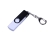 USB 2.0/micro USB/Type-C- флешка на 32 Гб c поворотным механизмом, белый, пластик