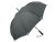 Зонт-трость «Safebrella» с фонариком и светоотражающими элементами, серый, полиэстер, soft touch