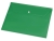 Папка-конверт А4, зеленый, полипропилен