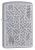 Зажигалка ZIPPO с покрытием Satin Chrome, латунь/сталь, серебристая, матовая, 38x13x57 мм