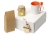 Подарочный набор «Чайная церемония», белый, оранжевый, дерево, керамика