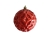 Новогодний ёлочный шар «Рельеф», красный, полистирол