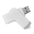 USB flash-карта SWING (8Гб), белый, 6,0х1,8х1,1 см, пластик, белый, пластик