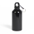 Бутылка для воды "Mento-1", алюминиевая, с карабином, 400 мл., черный