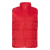 Жилет унисекс STAN утепленный  таффета 210T,200, 84, Красный, красный, нейлон