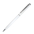 SLIM, ручка шариковая, белый/хром, металл, белый, серебристый, алюминий