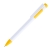 Ручка шариковая MAVA, белый/желтый,  пластик, белый, желтый, пластик