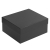 Коробка Satin, большая, черная, черный, картон