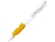 Ручка пластиковая шариковая «Nash», белый, желтый, пластик