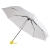 Зонт складной FANTASIA, механический, белый с желтой ручкой, белый, желтый, 100% полиэстер, пластик
