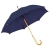 Зонт-трость с деревянной ручкой, полуавтомат; синий; D=103 см, L=90см; 100% полиэстер, синий, 100% полиэстер, плотность 190 г/м2