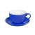 Чайная/кофейная пара CAPPUCCINO, синий, 260 мл, фарфор, синий, фарфор