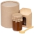 Набор Honey Fields, таежный мед, ложка, упаковка - картон; банка - стекло; бамбук
