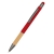 Ручка металлическая Сайрис софт-тач, красная, красный