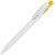 TWIN, ручка шариковая, ярко-желтый/белый, пластик, белый, ярко-желтый, пластик