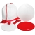 Пляжный набор Sunny Bunny, красный, красный, рюкзак - полиэстер; мяч - пвх; фрисби - пластик; ракетки - дерево