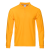 Рубашка поло мужская STAN длинный рукав хлопок/полиэстер 185, 04S, Жёлтый, 185 гр/м2, хлопок
