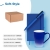 Набор подарочный SOFT-STYLE: бизнес-блокнот, ручка, кружка, коробка, стружка, синий, синий, несколько материалов