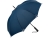 Зонт-трость «Safebrella» с фонариком и светоотражающими элементами, синий, полиэстер, soft touch