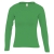 Футболка женская с длинным рукавом Majestic 150, ярко-зеленая, зеленый, хлопок
