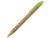 Ручка из пробки и переработанной пшеницы шариковая «Evora», коричневый, зеленый, пластик, пробка