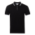 Рубашка поло унисекс STAN хлопок/эластан 200, 05, Чёрный с контрастом