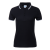 Рубашка поло женская STAN с окантовкой хлопок/полиэстер 185, 04BK, Чёрный