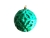 Новогодний ёлочный шар «Рельеф», зеленый, полистирол