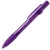 ALLEGRA LX, ручка шариковая, прозрачный сиреневый, пластик, фиолетовый, пластик, прорезиненная поверхность