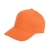 Бейсболка "Light", 5 клиньев,  застежка на липучке; оранжевый; 100% хлопок; плотность 150 г/м2, оранжевый, хлопок 100%, плотность 150 г/м2