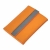 Футляр для карт; 20 кармашков; оранжевый; 10,7х8,5х1,8 см; иск. кожа, металл; лазерная гравировка, оранжевый, кожа искусственная, металл