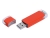 USB 2.0- флешка промо на 32 Гб прямоугольной классической формы, оранжевый, металл