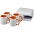 Подарочный набор из 4 кружек Ceramic с печатью методом сублимации, оранжевый, керамика
