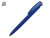 Ручка пластиковая шариковая трехгранная «Trinity K transparent Gum» soft-touch с чипом передачи информации NFC, синий, soft touch