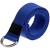 Ремень для йоги Loka, синий, синий, лента - хлопок; нашивка - полиэстер; фиксатор - металл