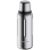 Термос Flask 1000, вакуумный, стальной матовый, серый, силикон, корпус - нержавеющая сталь, 18/8; пробка - пластик