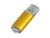 USB 2.0- флешка на 32 Гб с прозрачным колпачком, желтый, металл