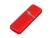 USB 2.0- флешка на 16 Гб с оригинальным колпачком, красный, пластик