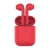 Наушники беспроводные с зарядным боксом TWS AIR SOFT, цвет красный , красный, пластик, soft touch покрытие
