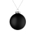 Елочный шар Finery Matt, 8 см, матовый черный, черный