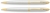 Набор FranklinCovey Lexington: шариковая ручка и карандаш 0.9мм. Цвет - хромовый с золотистой отделк
