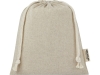 Средняя подарочная сумка «Pheebs» из переработанного хлопка 1,5 л, натуральный, переработанный хлопок